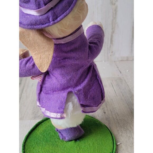 Annalee 1990 Easter Bunny parade baton purple rabbit - Picture 8 of 12